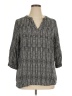Anne Carson 100% Rayon Gray 3/4 Sleeve Blouse Size 1X - photo 1