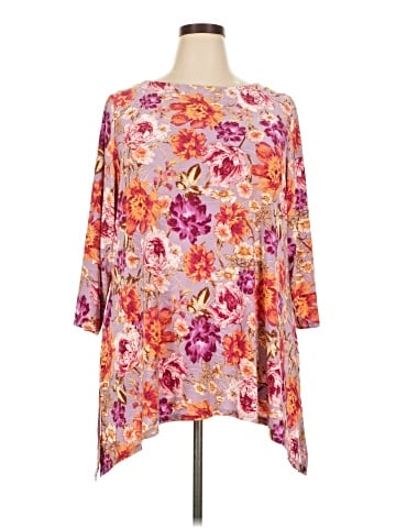 JM Collection 3/4 Sleeve Blouse (view 1)