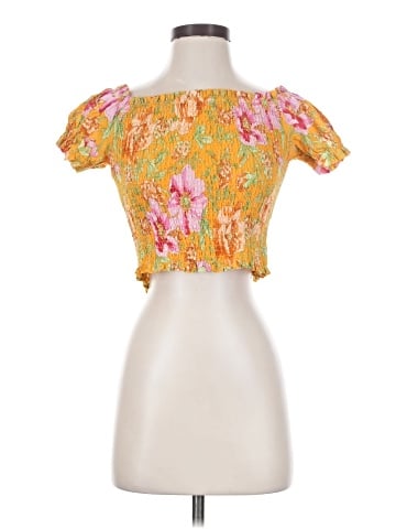 Rose + Olive Short Sleeve Blouse (view 1)