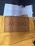 Monki Solid Yellow Shorts Size 27 waist - photo 3