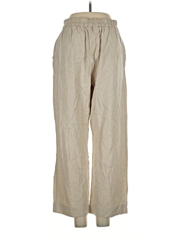 Madewell Pull-On Straight Crop Pants in Linen Blend (view 2)