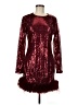Assorted Brands Burgundy Cocktail Dress Size 8 - photo 1