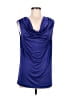 Halston Heritage Blue Sleeveless Blouse Size 6 - photo 1