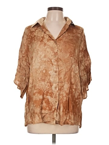 billy j 3/4 Sleeve Button-Down Shirt (view 1)