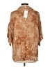 billy j Tan 3/4 Sleeve Button-Down Shirt Size L - photo 2