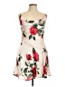 Francesca's 100% Polyester Floral Ivory Cocktail Dress Size L - photo 1