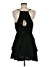 BCBGeneration Solid Black Cocktail Dress Size M - photo 2