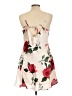 Francesca's 100% Polyester Floral Ivory Cocktail Dress Size L - photo 2