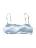 J.Crew Stripes Blue Swimsuit Top Size L - photo 1
