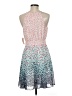 Maison Jules 100% Polyester Print Blue Cocktail Dress Size 6 - photo 2