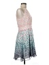 Maison Jules 100% Polyester Print Blue Cocktail Dress Size 6 - photo 4