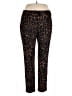 Kasper Animal Print Black Casual Pants Size 14 - photo 1