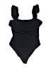 Eberjey Solid Black One Piece Swimsuit Size M - photo 1