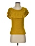 Anthropologie Yellow Short Sleeve Top Size XS - photo 1