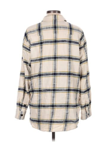 Madewell Oversized Ex-Boyfriend Shirt in Caney Plaid (view 2)