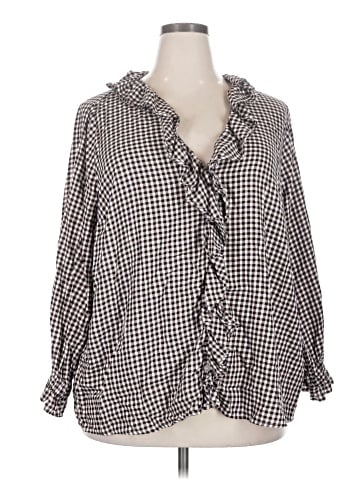 Lane Bryant Long Sleeve Blouse (view 1)