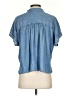 Splendid 100% Lyocell Blue Short Sleeve Button-Down Shirt Size S - photo 2