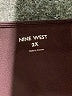 Nine West Burgundy Long Sleeve Blouse Size 2X - photo 7