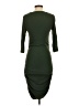 Bobi Solid Green Casual Dress Size XS - photo 2