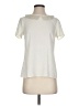 Ann Taylor 100% Polyester Ivory Short Sleeve Blouse Size 0 - photo 1