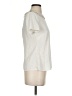 Ann Taylor 100% Polyester Ivory Short Sleeve Blouse Size 0 - photo 4