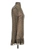Easel 100% Nylon Polka Dots Brown Cocktail Dress Size S - photo 4