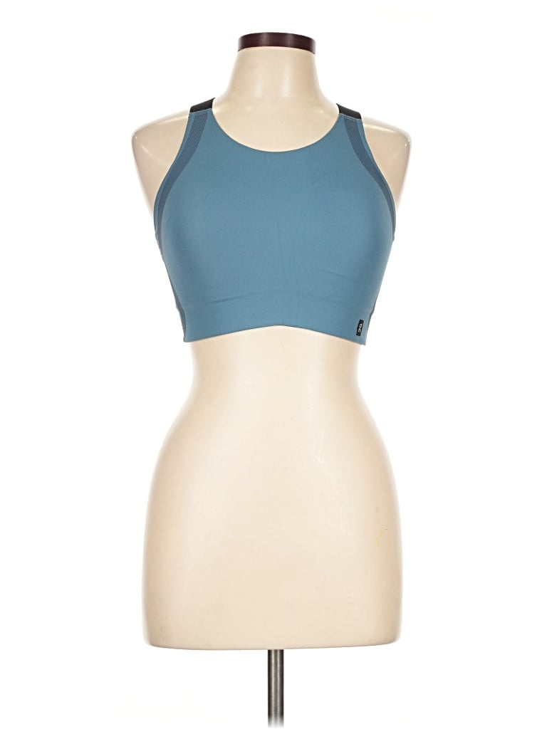 Pre-owned On Tank Top Blue Halter Neckline Tops
