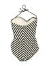 Robin Piccone Chevron-herringbone Ivory One Piece Swimsuit Size 4 - photo 2