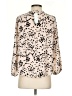 West Kei 100% Polyester Animal Print Tan 3/4 Sleeve Blouse Size S - photo 2