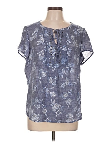 Liz Claiborne Short Sleeve Blouse (view 1)