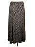 Talbots Animal Print Gray Casual Skirt Size M - photo 1