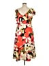 Halston Tropical Red Cocktail Dress Size 16 - photo 2