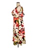 Halston Tropical Red Cocktail Dress Size 16 - photo 5