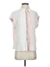 Splendid Color Block Pink Short Sleeve Blouse Size S - photo 1