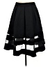 Express Solid Black Formal Skirt Size 8 - photo 2