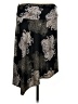 BCBGMAXAZRIA Paisley Floral Black Casual Skirt Size M - photo 1