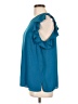T Tahari 100% Polyester Teal Short Sleeve Blouse Size L - photo 5