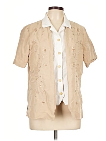 Alfred Dunner Short Sleeve Button-Down Shirt (view 1)