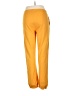 Rosio Solid Yellow Casual Pants Size XL - photo 2