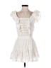 LoveShackFancy 100% Cotton White Cocktail Dress Size S - photo 1