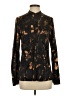 ALLSAINTS Floral Brown Long Sleeve Blouse Size 4 - photo 1