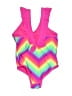 Breaking Waves Tie-dye Pink One Piece Swimsuit Size 4 - photo 2