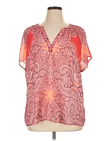 a.n.a. A New Approach Short Sleeve Blouse (view 1)