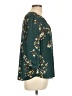 DR2 100% Polyester Teal 3/4 Sleeve Blouse Size L - photo 4