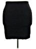 Eileen Fisher Solid Black Wool Skirt Size XL - photo 2
