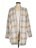 Adrienne Vittadini Plaid Tan Cardigan Size M - photo 1