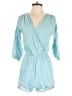 Sage 100% Polyester Solid Teal Romper Size S - photo 1