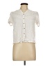 Blu Pepper 100% Rayon Ivory Short Sleeve Blouse Size L - photo 1