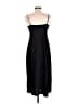 J.Crew 100% Polyester Solid Black Casual Dress Size 6 - photo 2