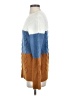 Moth Color Block Blue Pullover Sweater Size S - photo 5